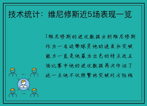 技术统计：维尼修斯近5场表现一览